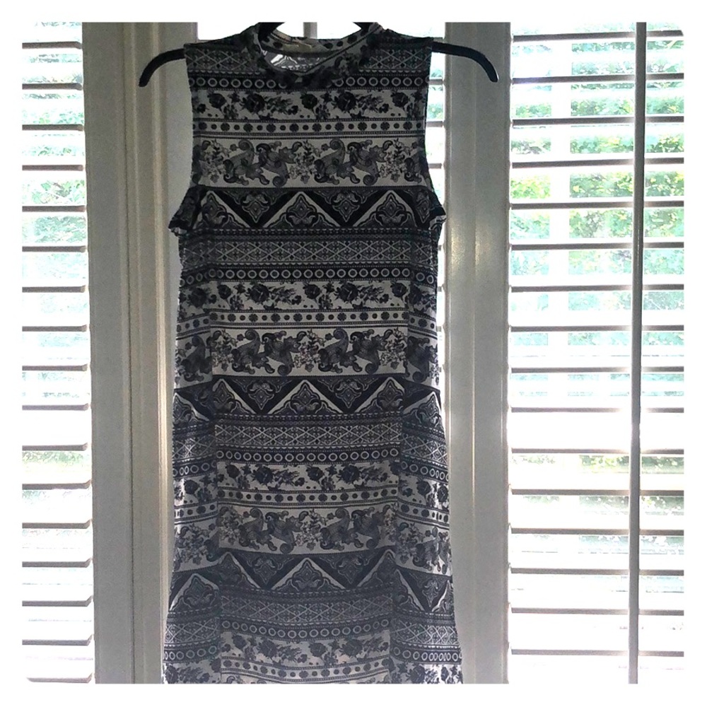 Black and White Everyday Wear Dress